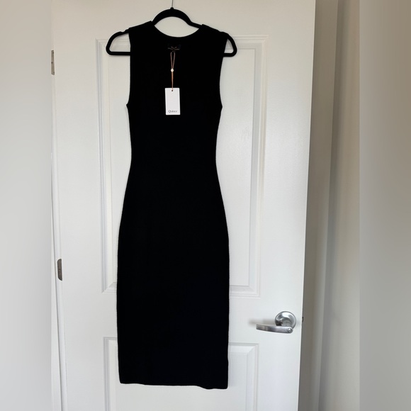 NWT! | QUINCE Mongolian Cashmere Sleeveless Midi
Sweater Dress Black Size Small - Picture 3 of 16